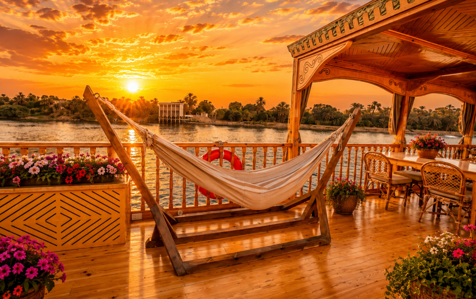 Kenzy Dahabeya luxury dahabeya sailing on the Nile from Luxor to Aswan